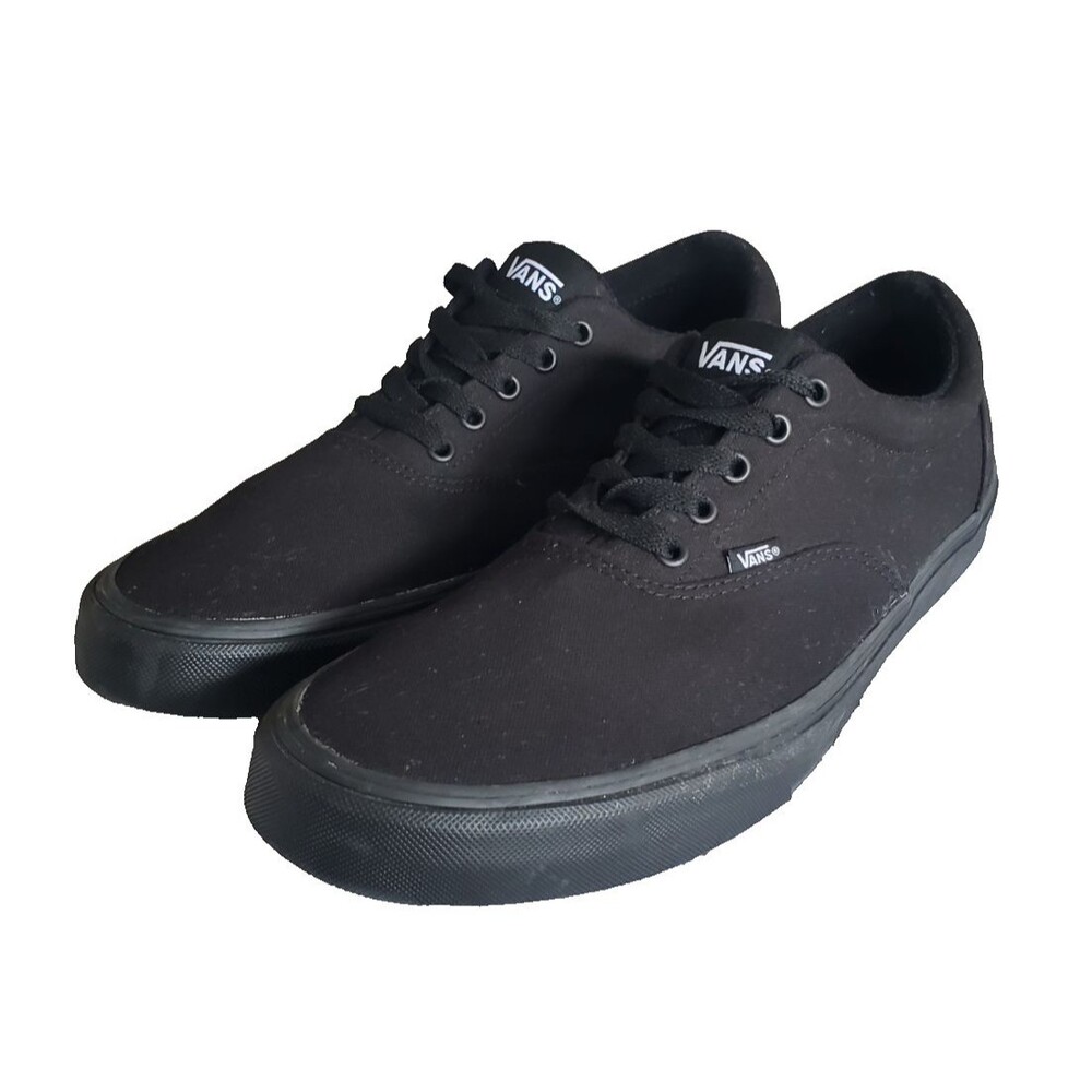 Vans Doheny All Black Mono Canvas Skate Shoes Men’s Sz 13 Low Top Sneaker 508731